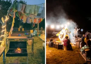 Warm Yourself With A Bonfire+Barbeque At The Drinking Safari Pitstop