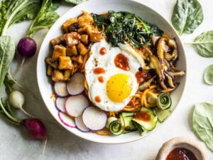 Tofu Sweet Potato Bibimbap
